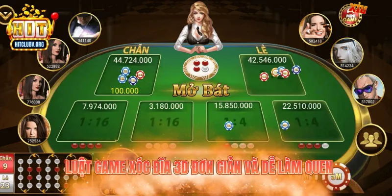 Xóc Đĩa 3D - Khám Phá Sảnh Game Hấp Dẫn Tại Hitclub Luật game xóc đĩa 3D đơn giản và dễ làm quen