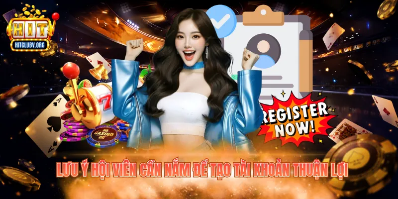 Đăng Ký Hitclub - 4 Bước Tạo Tài Khoản Nhanh Chóng Lưu ý hội viên cần nắm để tạo tài khoản thuận lợi