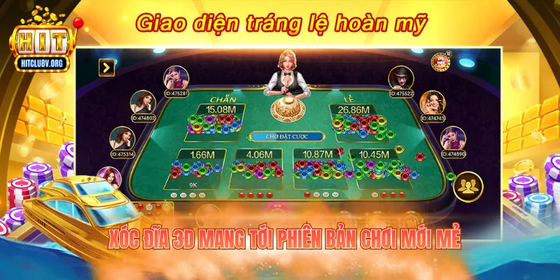 Xóc Đĩa 3D - Khám Phá Sảnh Game Hấp Dẫn Tại Hitclub Xóc đĩa 3D mang tới phiên bản chơi mới mẻ