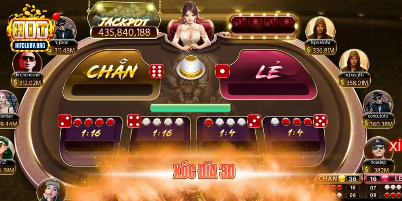 Xóc Đĩa 3D - Khám Phá Sảnh Game Hấp Dẫn Tại Hitclub xóc đĩa 3d